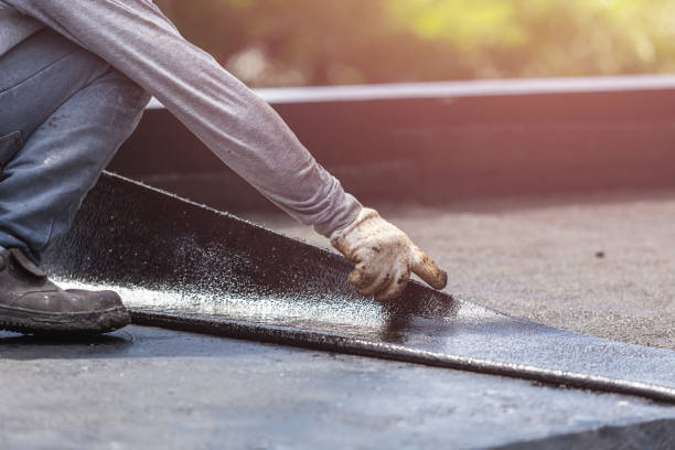 Professional Waterproofing technician working in Springboro, OH